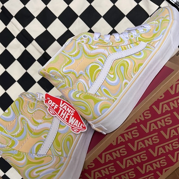 Vans Sk8-Hi Tapered Swirl Lime Cream WMNS sneakers - Picture 15 of 16